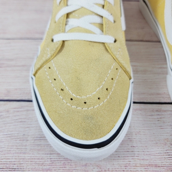 VANS Sk8-HI Yellow/ White Sneakers Size 7 Youth Kids - Picture 2 of 11